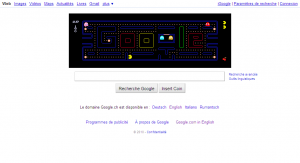 Le logo de Google transformé en pacman